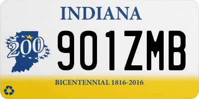 IN license plate 901ZMB
