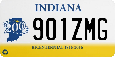 IN license plate 901ZMG