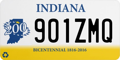 IN license plate 901ZMQ
