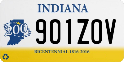 IN license plate 901ZOV