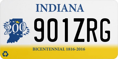 IN license plate 901ZRG