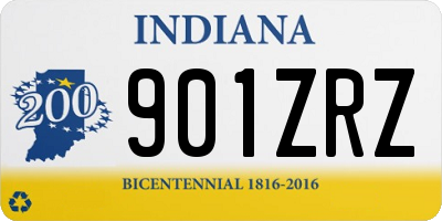 IN license plate 901ZRZ