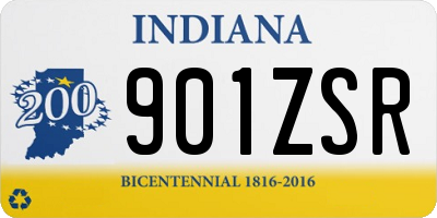 IN license plate 901ZSR