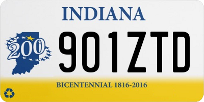 IN license plate 901ZTD