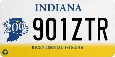IN license plate 901ZTR