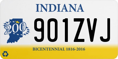 IN license plate 901ZVJ