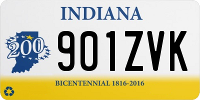 IN license plate 901ZVK