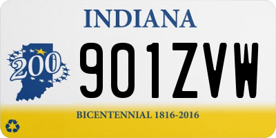 IN license plate 901ZVW