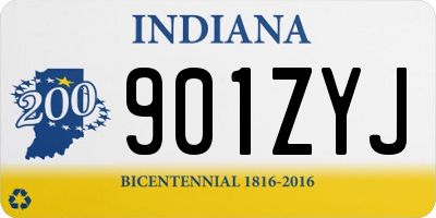 IN license plate 901ZYJ