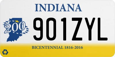 IN license plate 901ZYL