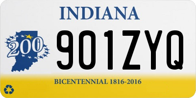 IN license plate 901ZYQ