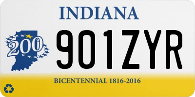 IN license plate 901ZYR