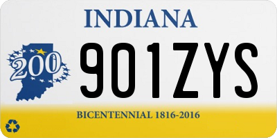 IN license plate 901ZYS