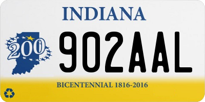 IN license plate 902AAL