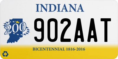 IN license plate 902AAT