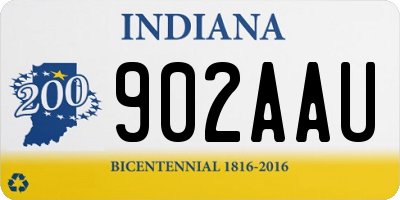 IN license plate 902AAU