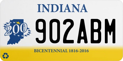 IN license plate 902ABM