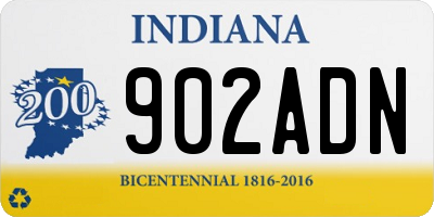IN license plate 902ADN
