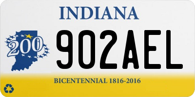 IN license plate 902AEL