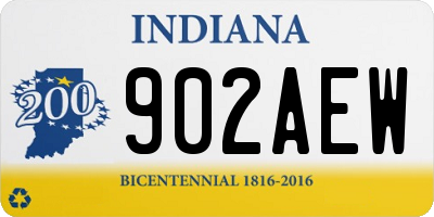 IN license plate 902AEW
