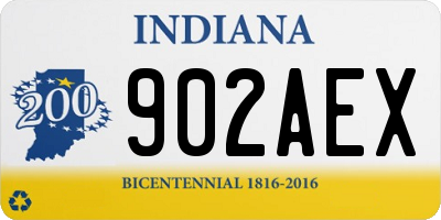 IN license plate 902AEX