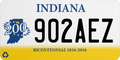 IN license plate 902AEZ