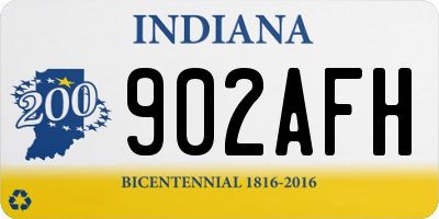 IN license plate 902AFH