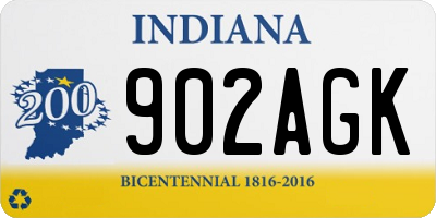 IN license plate 902AGK