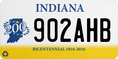 IN license plate 902AHB