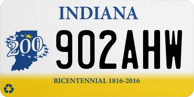 IN license plate 902AHW