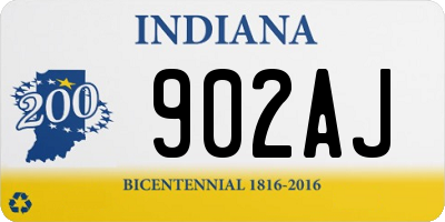 IN license plate 902AJ