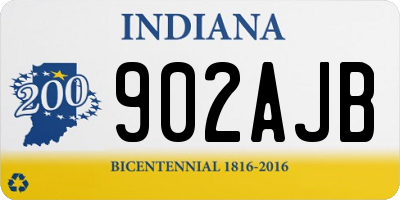 IN license plate 902AJB