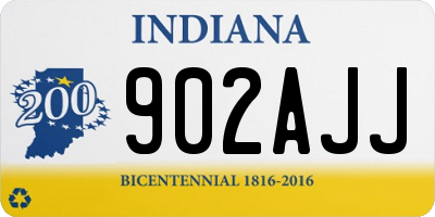 IN license plate 902AJJ
