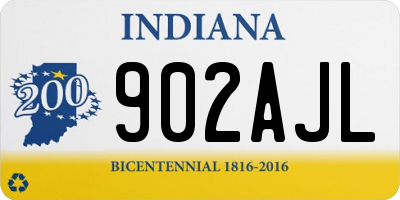 IN license plate 902AJL