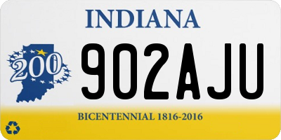 IN license plate 902AJU