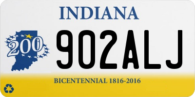 IN license plate 902ALJ
