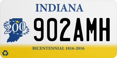 IN license plate 902AMH