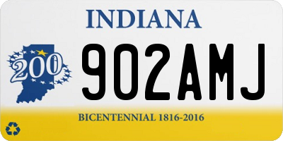 IN license plate 902AMJ