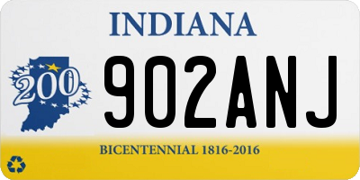IN license plate 902ANJ
