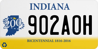 IN license plate 902AOH