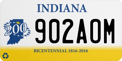 IN license plate 902AOM