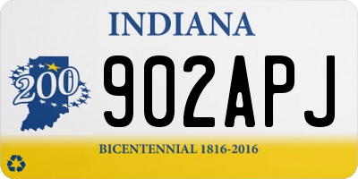IN license plate 902APJ