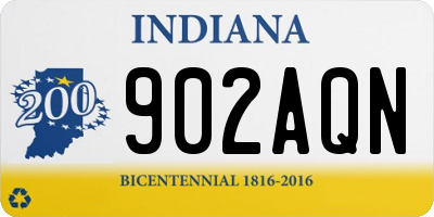 IN license plate 902AQN