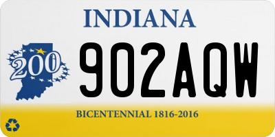 IN license plate 902AQW