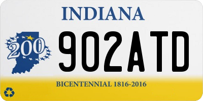 IN license plate 902ATD