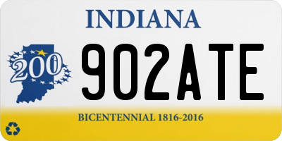 IN license plate 902ATE