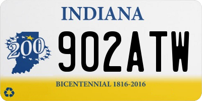 IN license plate 902ATW