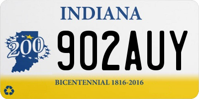 IN license plate 902AUY