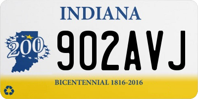 IN license plate 902AVJ