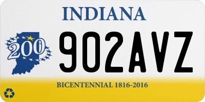 IN license plate 902AVZ